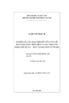 Nghiên cứu các giao diện kết nối cung cấp khả năng phát triển dịch vụ gia tăng cho mạng thế hệ sau ( www.sites.google.com/site/thuvientailieuvip )