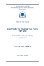 Phát triển thị trường trái phiếu việt nam