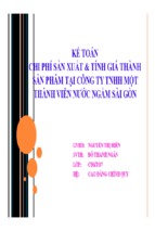 Kế toán chi phí sản xuất  tính giá thành  sản phẩm tại công ty tnhh một thành viên nước ngầm sài gòn ( www.sites.google.com/site/thuvientailieuvip )