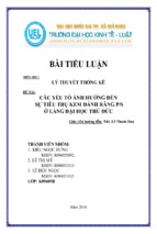 Các yếu tố ảnh hưởng đến sự tiêu thụ kem đánh răng ps ở làng đại học thủ đức ( www.sites.google.com/site/thuvientailieuvip )