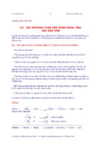 CÁC PHƯƠNG PHÁP CÂN BẰNG PHẢN ỨNG OXI HÓA - KHỬ