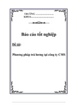 Báo cáo thực tập tốt nghiệp phương pháp trả lương tại công ty cms ( www.sites.google.com/site/thuvientailieuvip )