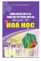 [HOT NEW] Hướng dẫn ôn tập kì thi trung học phổ thông quốc gia năm học 2015- 2016 môn hóa học