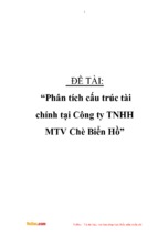 Luận văn tốt nghiệp phân tích cấu trúc tài chính tại công ty tnhh mtv chè biển hồ ( www.sites.google.com/site/thuvientailieuvip )