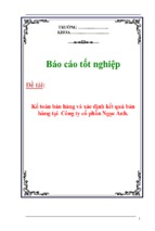 Báo cáo thực tập tốt nghiệp kế toán bán hàng và xác định kết quả bán hàng ( www.sites.google.com/site/thuvientailieuvip )