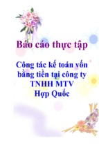 Báo cáo thực tập công tác kế toán vốn bằng tiền tại công ty tnhh mtv hợp quốc ( www.sites.google.com/site/thuvientailieuvip )