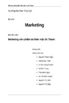 Marketing sản phẩm trà thảo mộc dr thanh ( www.sites.google.com/site/thuvientailieuvip )