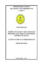 Nghiên cứu hành vi tiêu dùng sản phẩm bột giặt omo của người dân phường mỹ xuyên ( www.sites.google.com/site/thuvientailieuvip )