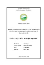 Nghiên cứu khả năng tích lũy của c02 của vật rơi dụng dưới tán rừng phục hồi iia tại xã la bằng   huyện đại từ   tỉnh thái nguyên