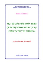 Một số giải pháp hoàn thiện quản trị nguồn nhân lực tại công ty truyền tải điện 4 ( www.sites.google.com/site/thuvientailieuvip )