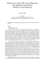 Nghiên cứu so sánh về đối tượng chứng minh theo pháp luật tố tụng hình sự việt nam và liên bang nga