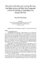 Pháp luật về thế chấp quyền sử dụng đất trong hoạt động tín dụng của ngân hàng thương mại và thực tiễn áp dụng tại ngân hàng công thương việt nam