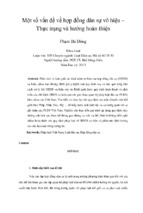 Một số vấn đề về hợp đồng dân sự vô hiệu – thực trạng và hướng hoàn thiện