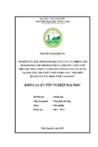 Nghiên cứu đặc điểm sinh học của lan cầu diệp lá đỏ Bulbophyllum purpureifolium Aver.1997 làm cơ sở cho việc phát triển và bảo tồn nguồn gen cây rừng tại Khu bảo tồn Thiên Nhiên Phia Oắc-Phia Đén - Huyện Nguyên Bình - Tỉnh Cao Bằng