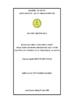 đánh giá triển vọng phát triển hoạt động kinh doanh khô dầu đậu nành tại công ty cổ phần xuất nhập khẩu an giang ( www.sites.google.com/site/thuvientailieuvip )