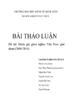 đánh giá giảm nghèo việt nam giai đoạn 2010 – 2014 ( www.sites.google.com/site/thuvientailieuvip )