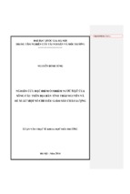 Nghiên cứu đặc điểm ô nhiễm nước mặt của sông cầu trên địa bàn tỉnh thái nguyên và đề xuất một số chỉ tiêu giám sát chất lượng