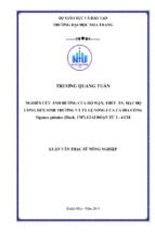 Nghiên cứu ảnh hưởng của độ mặn, thức ăn, mật độ ương đến sinh trưởng và tỷ lệ sống của cá dìa công siganus guttatus (bloch, 1787) giai đoạn từ 2 4 cm