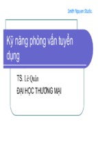Kỷ năng phỏng vấn tuyển dụng ( www.sites.google.com/site/thuvientailieuvip )