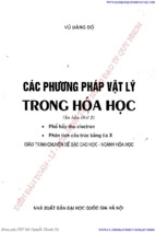 Các phương pháp vật lý trong hóa học   vũ đăng độ