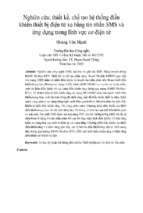 Nghiên cứu, thiết kế, chế tạo hệ thống điều khiển thiết bị điện từ xa bằng tin nhắn sms và ứng dụng trong lĩnh vực cơ điện tử
