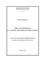 Chiến lược kinh doanh của tập đoàn viễn thông quân đội (viettel)