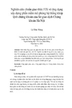 Nghiên cứu chuẩn giao thức fix và ứng dụng xây dựng phần mềm mô phỏng hệ thống khớp lệnh chứng khoán của sở giao dịch chứng khoán hà nội