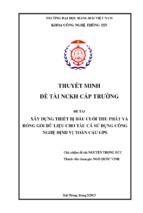 Xây dựng thiết bị đầu cuối thu phát và đóng gói dữ liệu cho tàu cá sử dụng công nghệ định vị toàn cầu gps