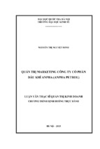 Quản trị marketing công ty cổ phần dầu khí anpha (anpha petrol)