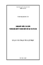 Giám đốc thẩm, tái thẩm trong giải quyết tranh chấp đất đai tại tòa án