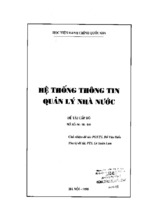 Hệ thống thông tin quản lý nhà nước