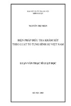 Biện pháp điều tra khám xét theo luật tố tụng hình sự việt nam