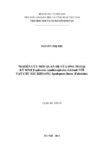 Nghiên cứu mối quan hệ của ong ngoại ký sinh euplectrus xanthocephalus girlault với vật chủ sâu khoang spodoptera litura (fabricius)