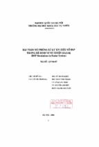 Bài toán mô phỏng xử lý tín hiệu số dsp trong hệ định vị vô tuyến radar = dsp simulations in radar system