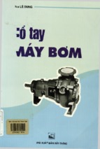 Sổ tay máy bơm  dùng cho ngành cấp thoát nước và kỹ thuật môi trường nước  lê dung (xb năm 1999) 
