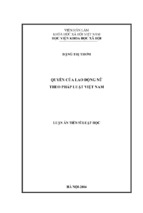 Quyền của lao động nữ theo pháp luật việt nam