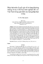 Pháp luật một số quốc gia về sử dụng khoảng không vũ trụ và bài học kinh nghiệm đối với việt nam trong quá trình xây dựng pháp luật vũ trụ