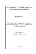 Hình tượng người lính trong kịch múa việt nam về đề tài chiến tranh cách mạng qua hai vở kịch múa đất nước và nhân sinh