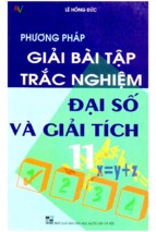 Phương pháp giải bài tập trắc nghiệm đại số và giải tích 11