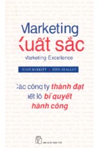 Marketing xuất sắc  các công ty thành đạt tiết lộ bí quyết thành công  hugh burkitt, john zealley