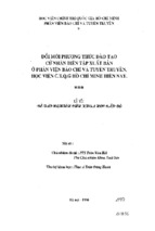 đổi mới phương thức đào tạo cử nhân biên tập xuất bản ở phân viện báo chí và truyên truyền, học viện c.t.q.g hồ chí minh hiện nay