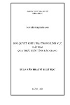 Giải quyết khiếu nại trong lĩnh vực đất đai qua thực tiễn tỉnh bắc giang