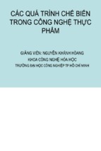 Các quá trình chế biến trong công nghệ thực phẩm ( www.sites.google.com/site/thuvientailieuvip )