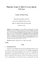 Pháp luật về quản lý thuế giá trị gia tăng tại việt nam