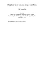 Pháp luật về an toàn lao động ở việt nam