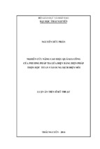 Nghiên cứu nâng cao hiệu quả gia công của phương pháp tia lửa điện bằng biện pháp trộn bột titan vào dung dịch điện môi