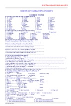 30 đề luyện thi học sinh giỏi tiếng anh lớp 6 hay