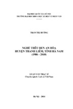 Nghề thêu ren an hòa, huyện thanh liêm, tỉnh hà nam (1986 2010)