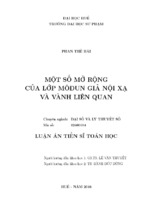 Một số mở rộng của lớp môđun giả nội xạ và vành liên quan