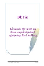 Kế toán chi phí và tính giá thành sản phẩm tại doanh nghiệp nhựa tân liên hưng ( www.sites.google.com/site/thuvientailieuvip )